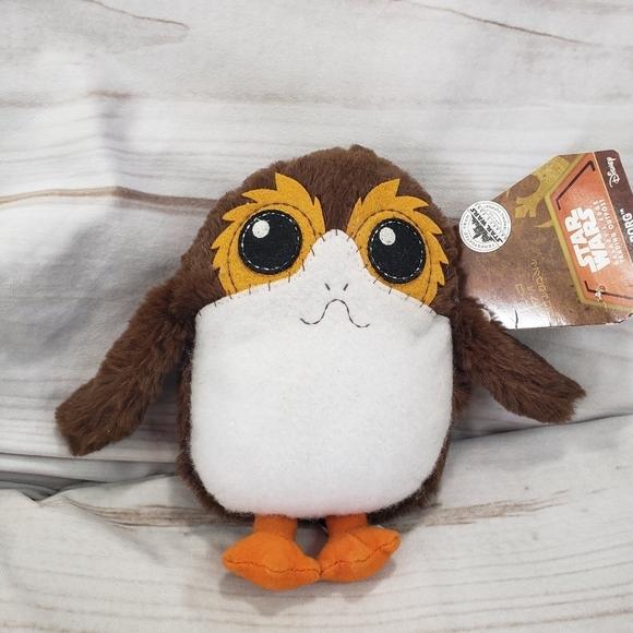 Disney Star Wars Porg Galaxy's Edge Trading Outpost Talking Plush Mattel 7 Inch - Picture 1 of 12